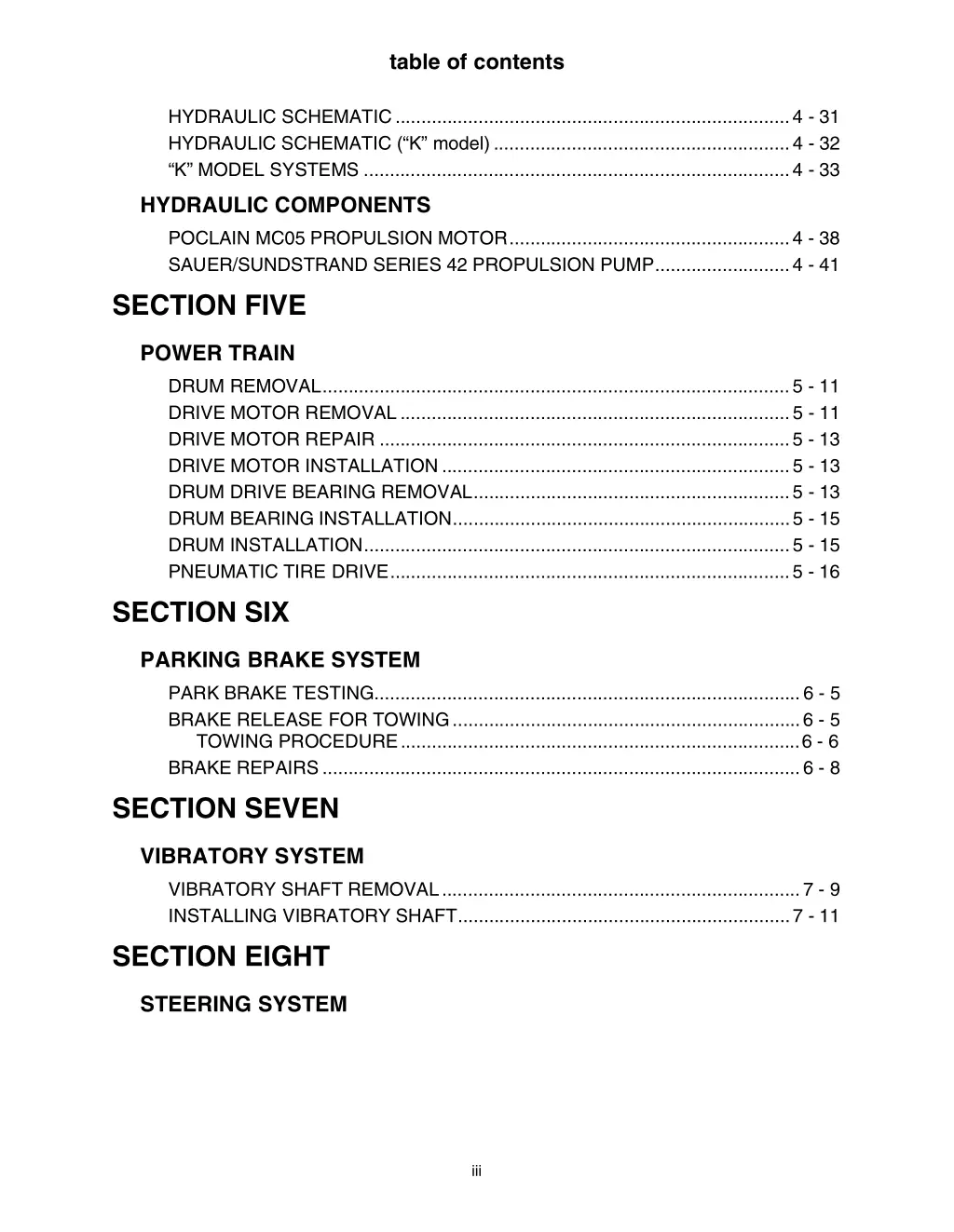 table of contents 2