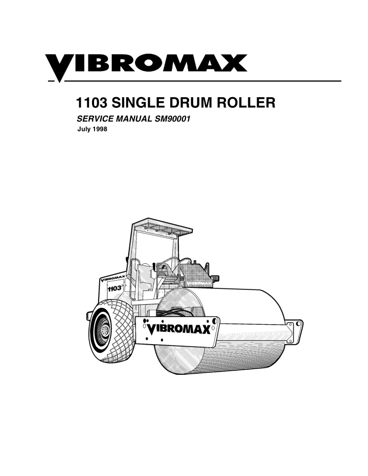 1103 single drum roller