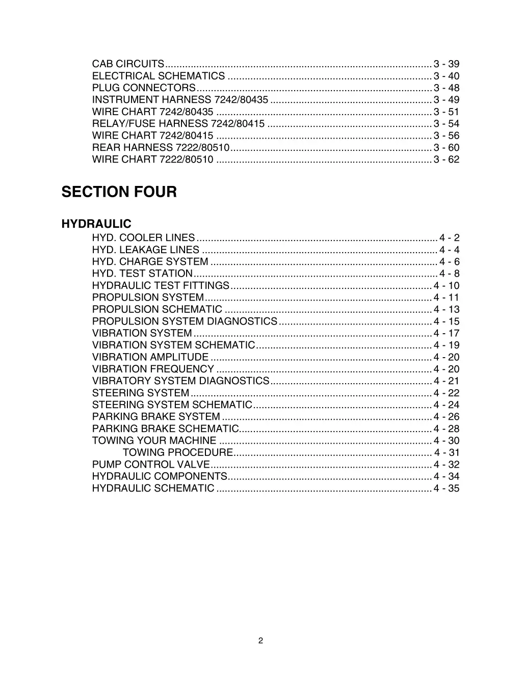 cab circuits 3 39 electrical schematics 3 40 plug