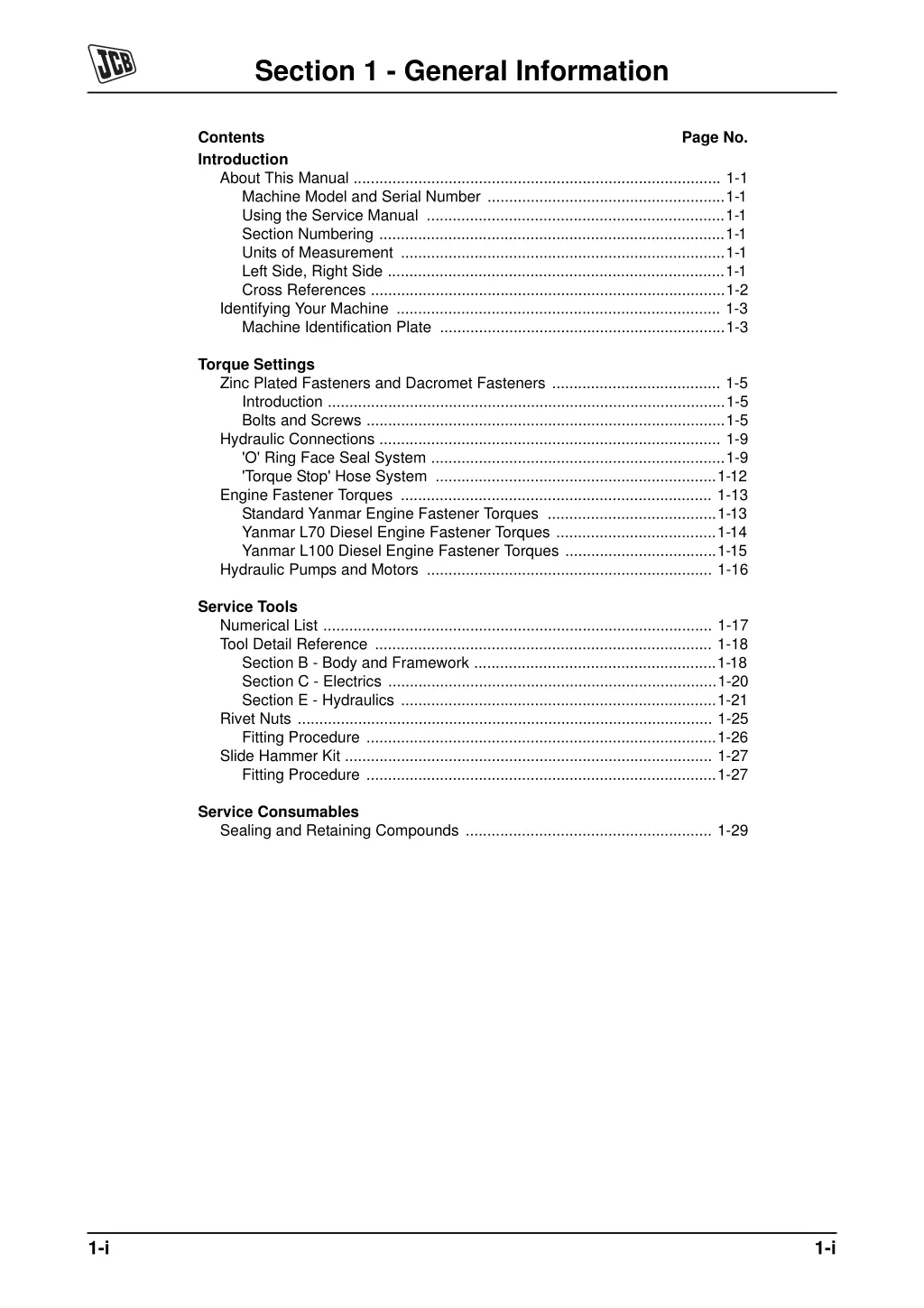 section 1 general information 1