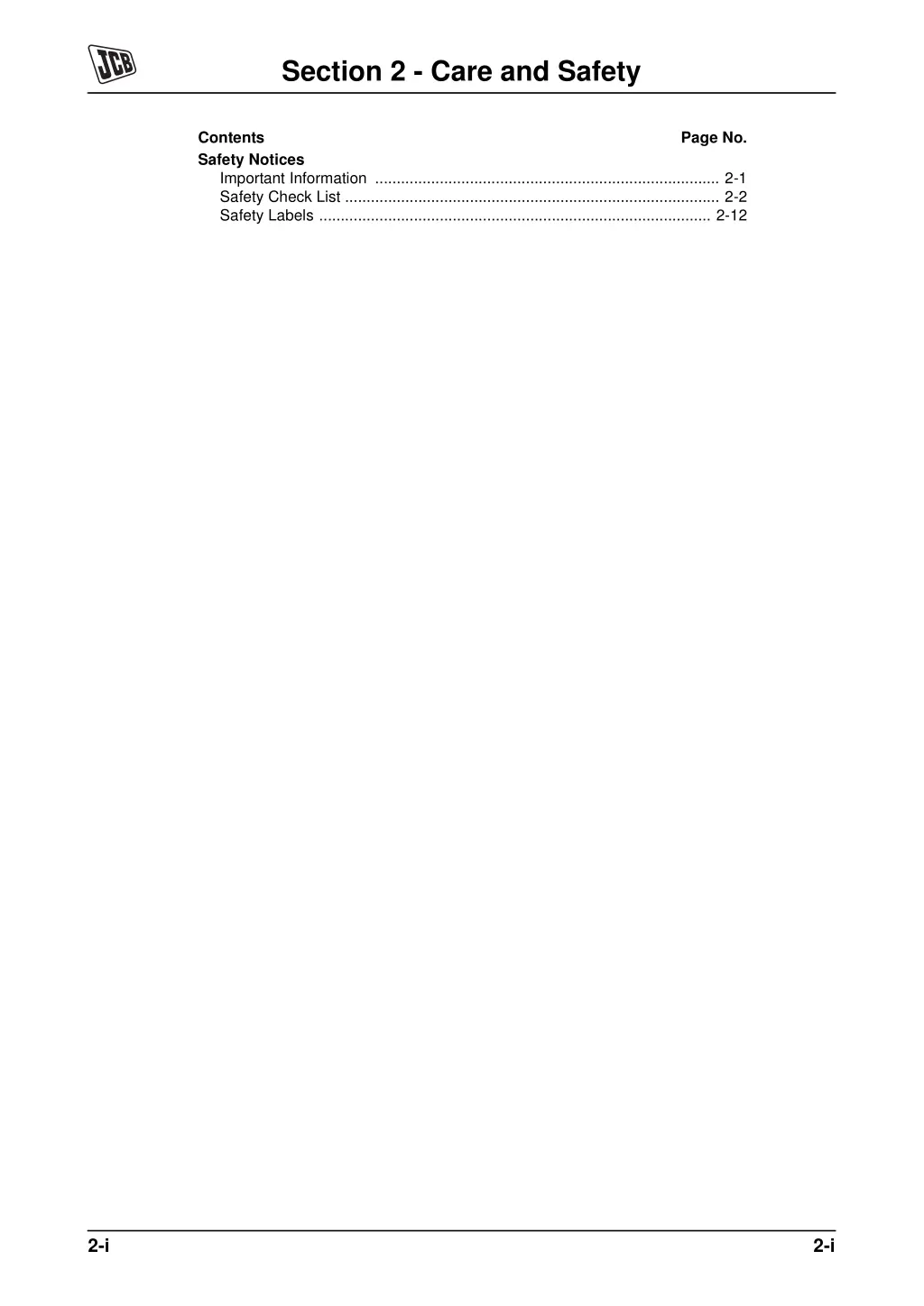 section 2 care and safety 1