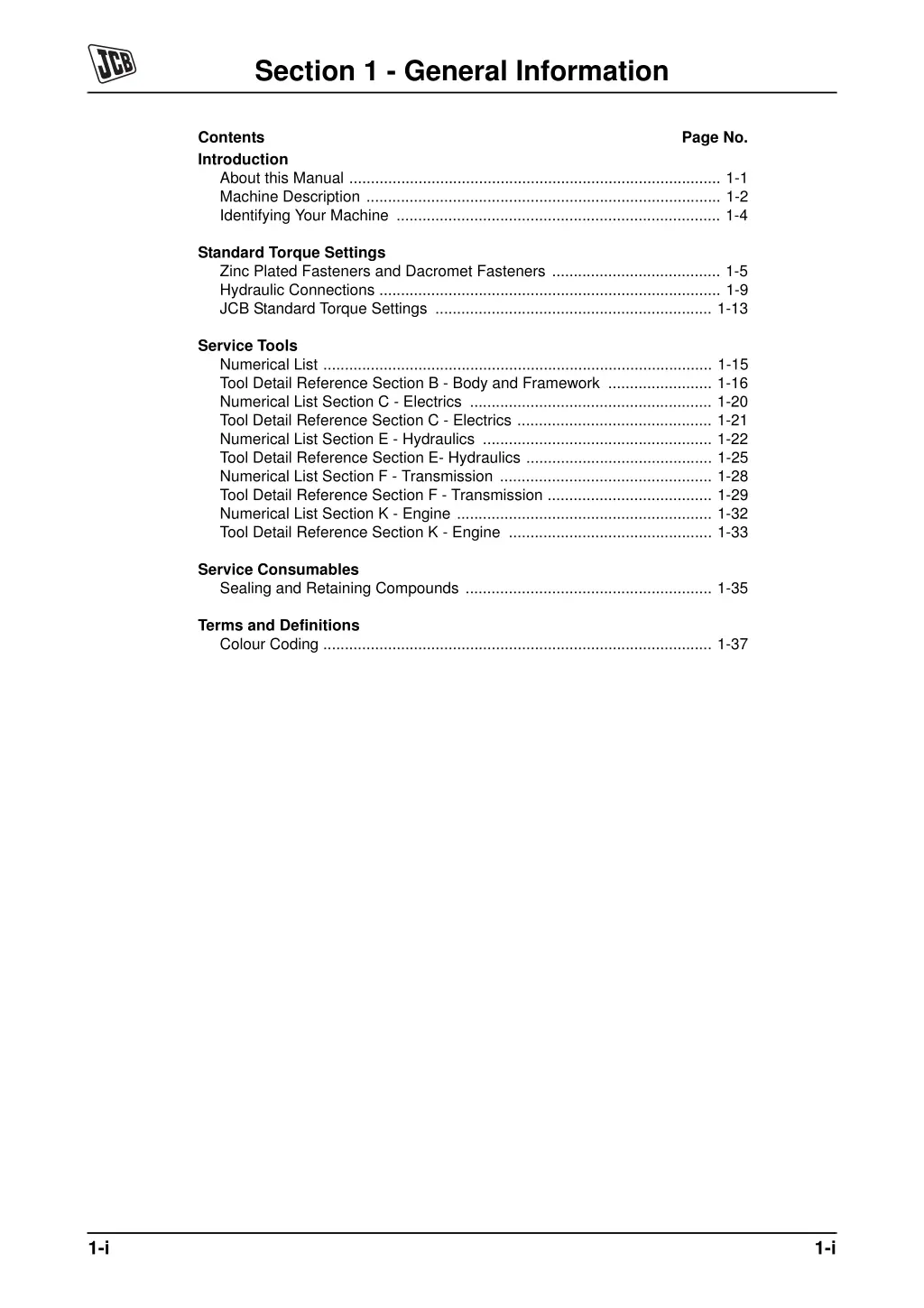 section 1 general information 1