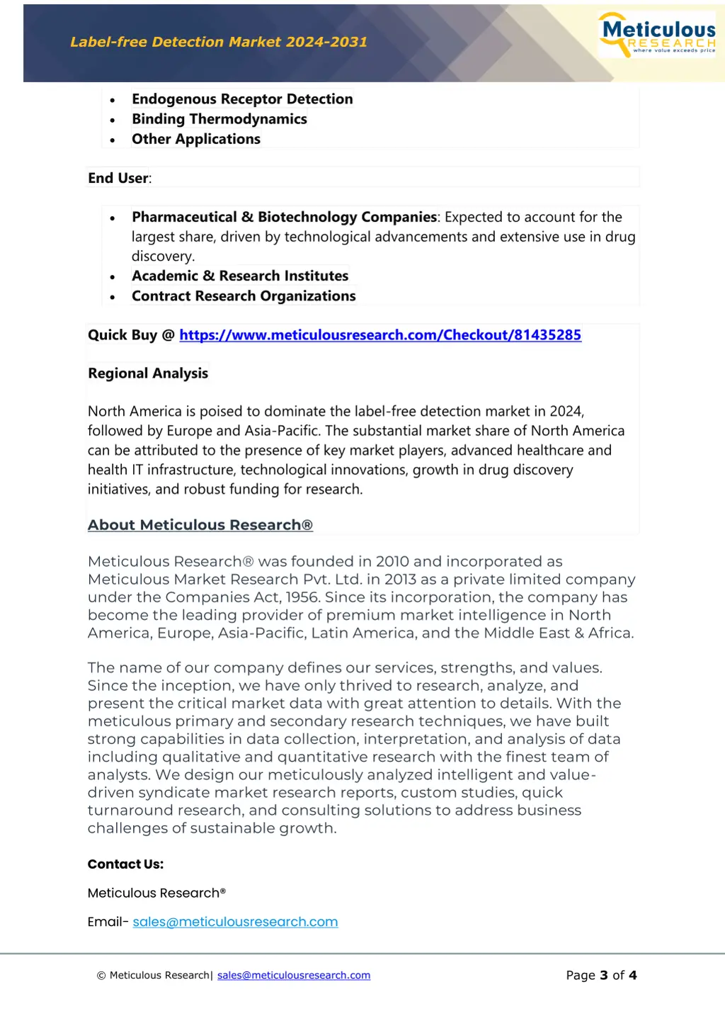 label free detection market 2024 2031 2