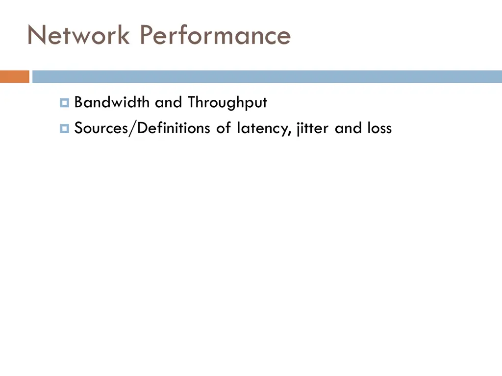 network performance