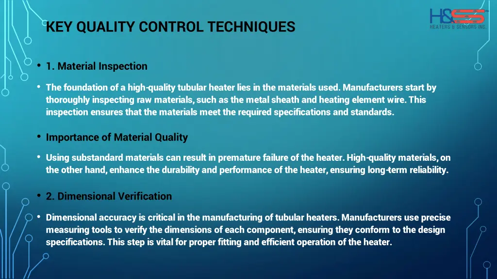 key quality control techniques