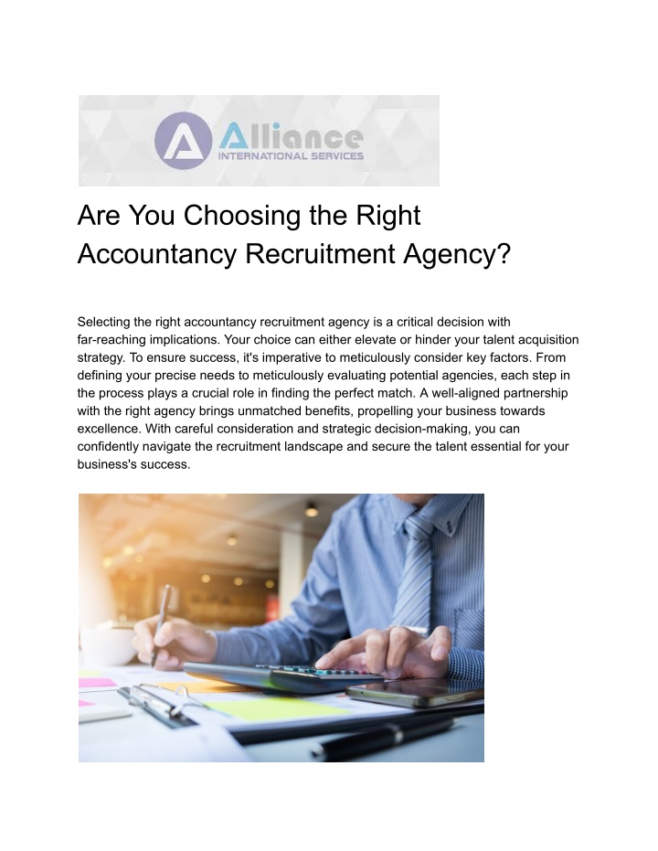 are you choosing the right accountancy