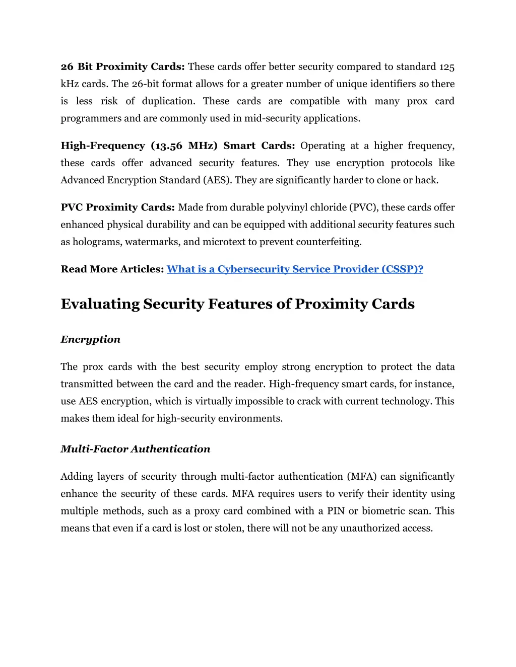 26 bit proximity cards these cards offer better