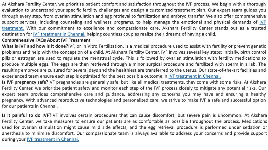 at akshara fertility center we prioritize patient