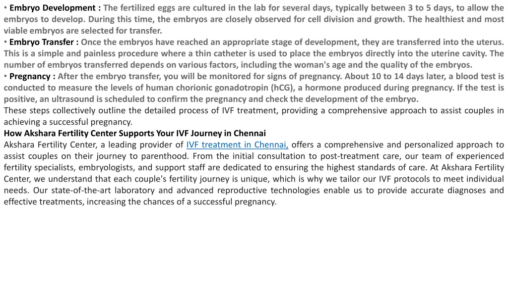 embryo development the fertilized eggs