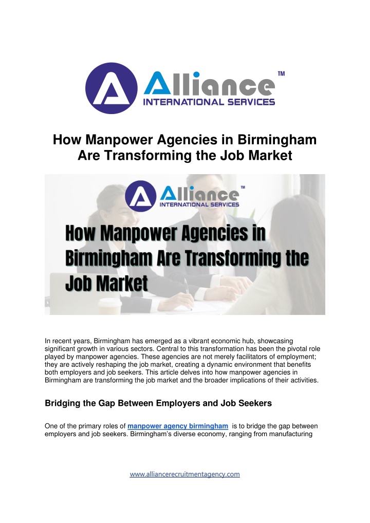 how manpower agencies in birmingham