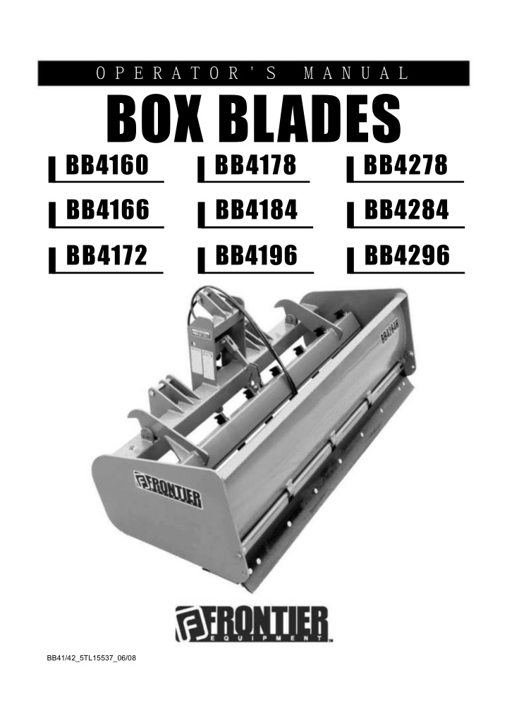 box blades