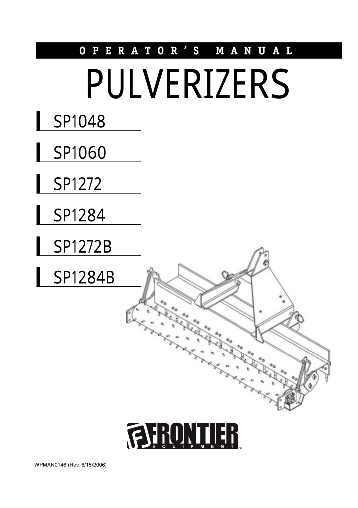 pulverizers sp1048