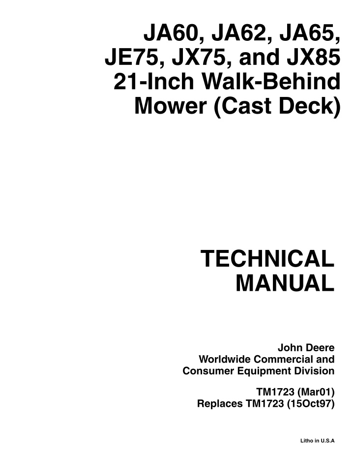 ja60 ja62 ja65 je75 jx75 and jx85 21 inch walk