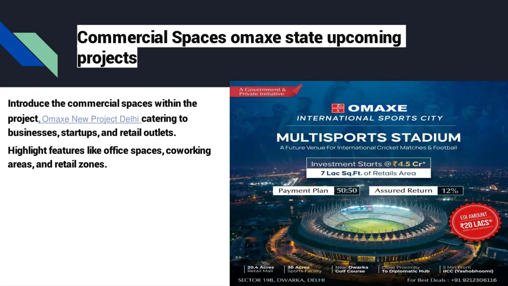 commercial spaces omaxe state upcoming projects