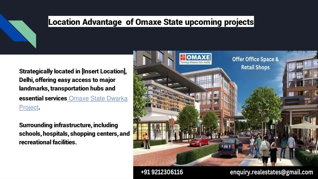 location advantage of omaxe state upcoming