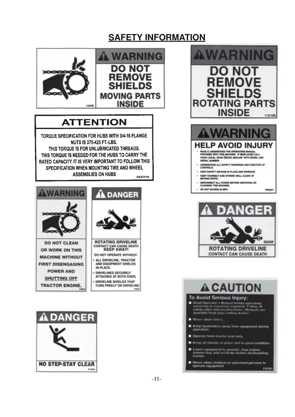 safety information 3