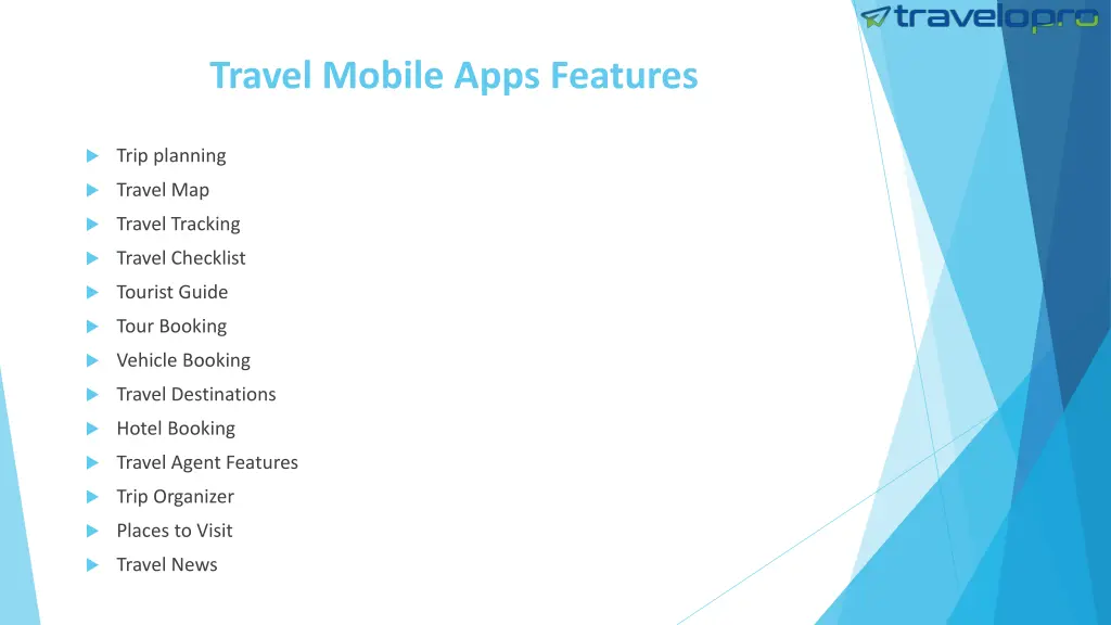 travel mobile apps features