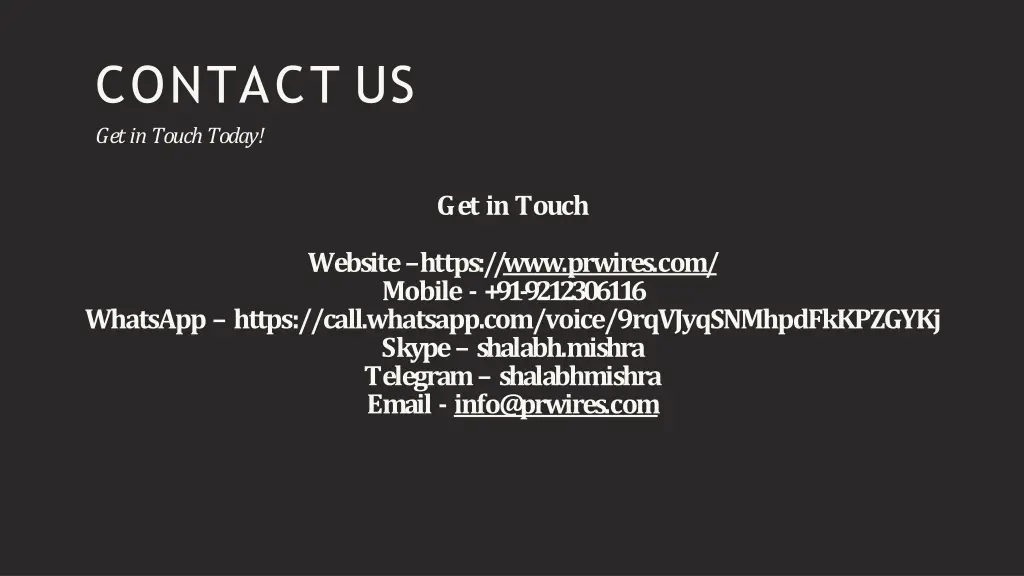 contact us getintouchtoday