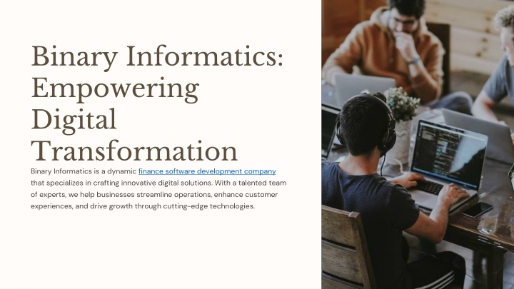 binary informatics empowering digital