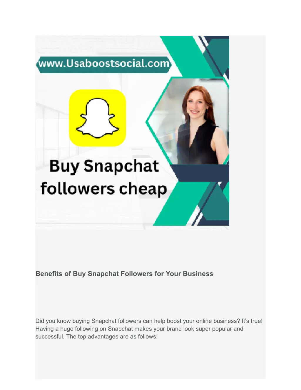 benefits of buy snapchat followers for your