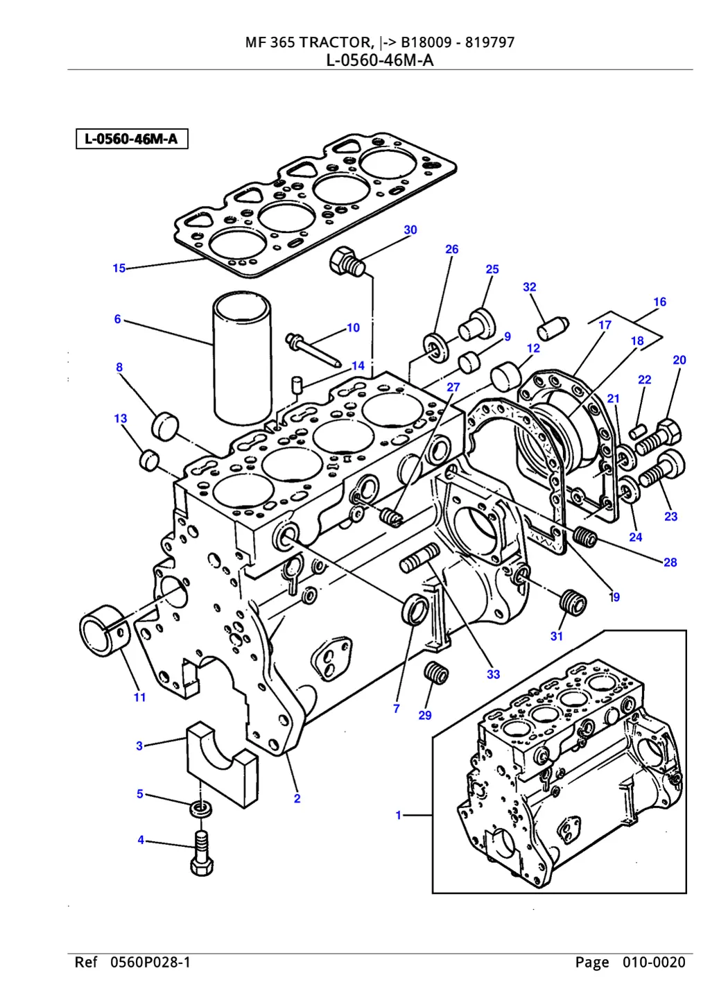 mf 365 tractor b18009 819797 mf 365 tractor