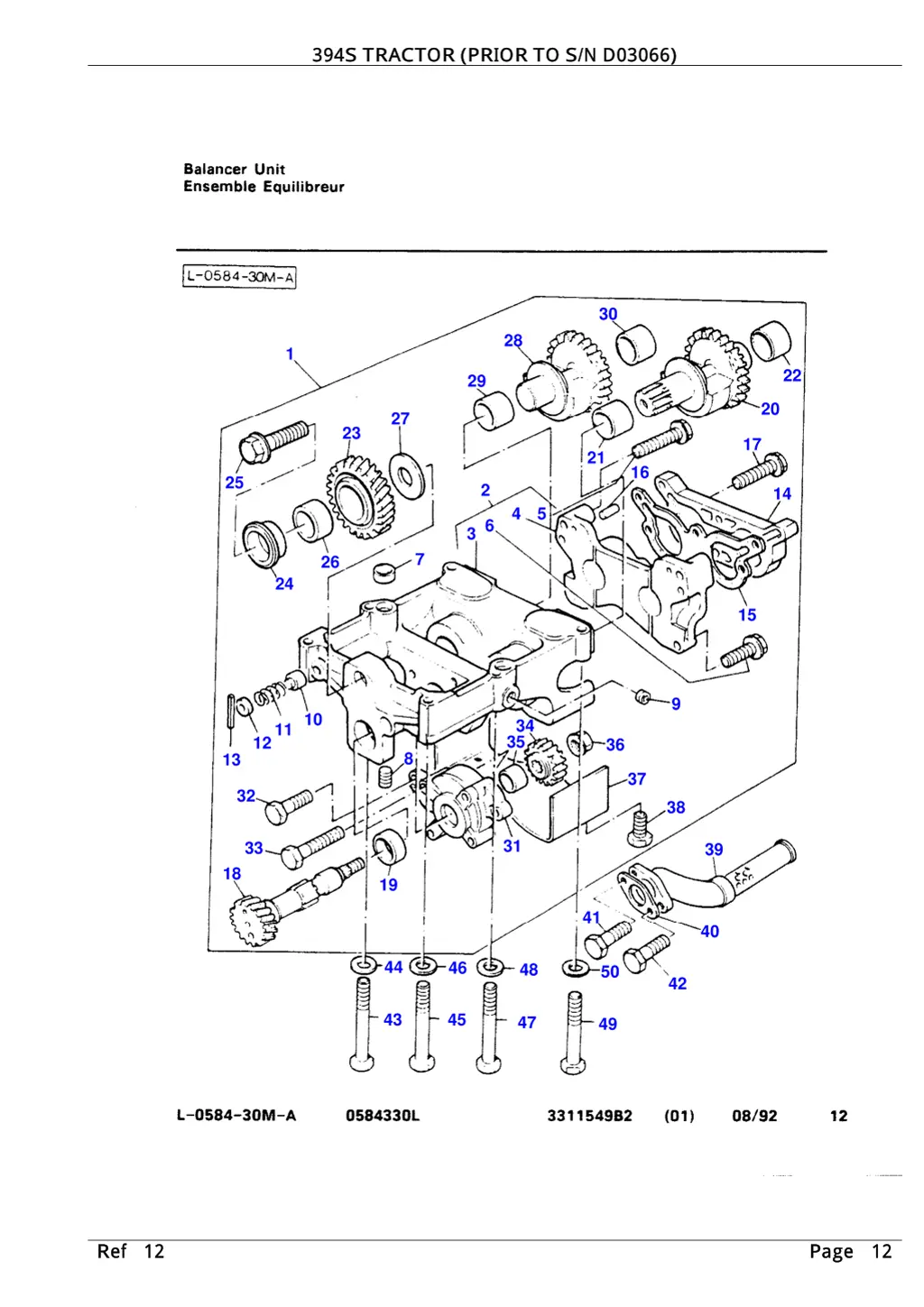 394s tractor prior to s n d03066 394s tractor 9