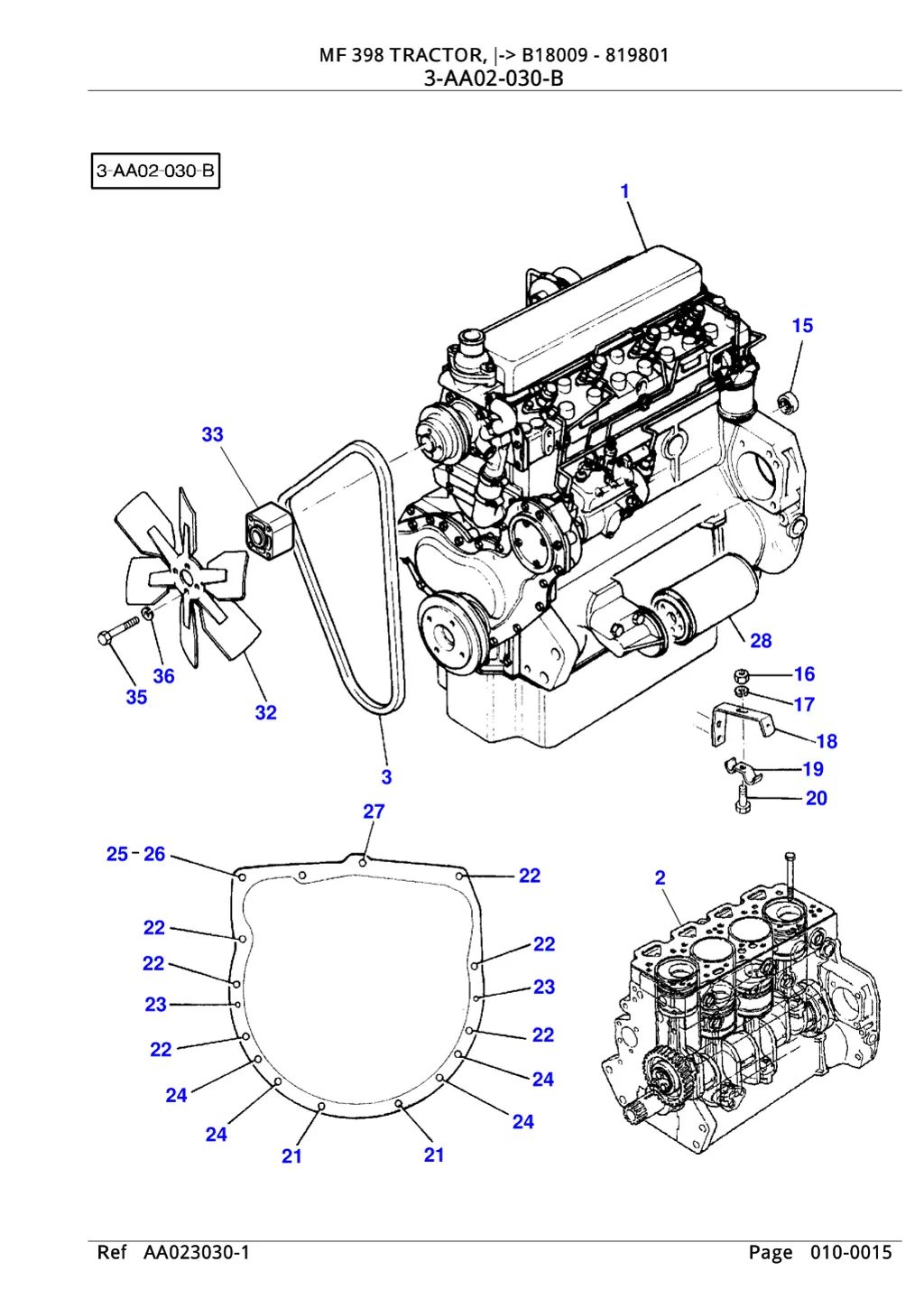 mf 398 tractor b18009 819801 mf 398 tractor 2