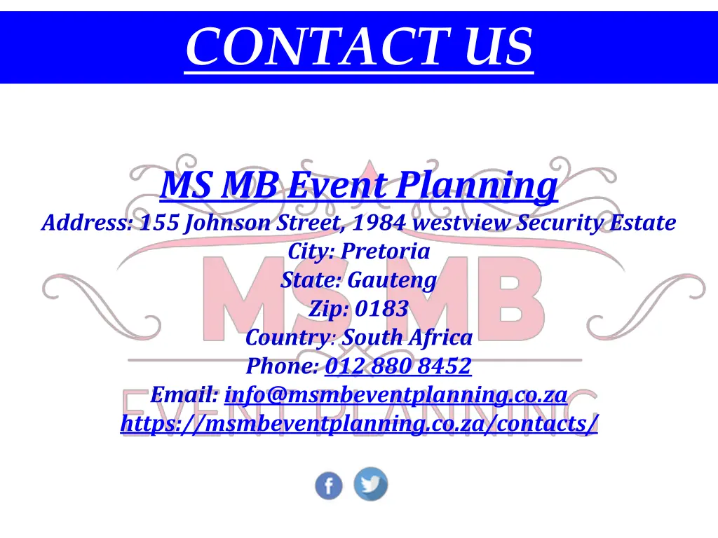 contact us