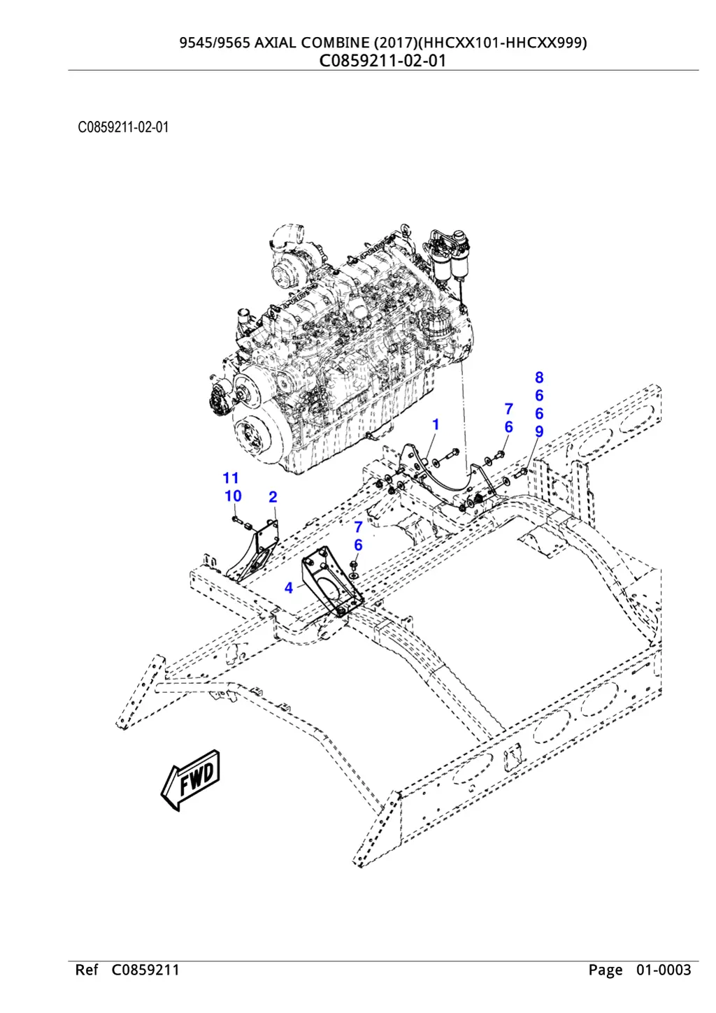 9545 9565 axial combine 2017 hhcxx101 hhcxx999 2