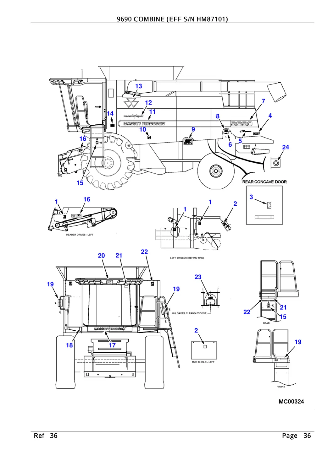 9690 combine eff s n hm87101 9690 combine