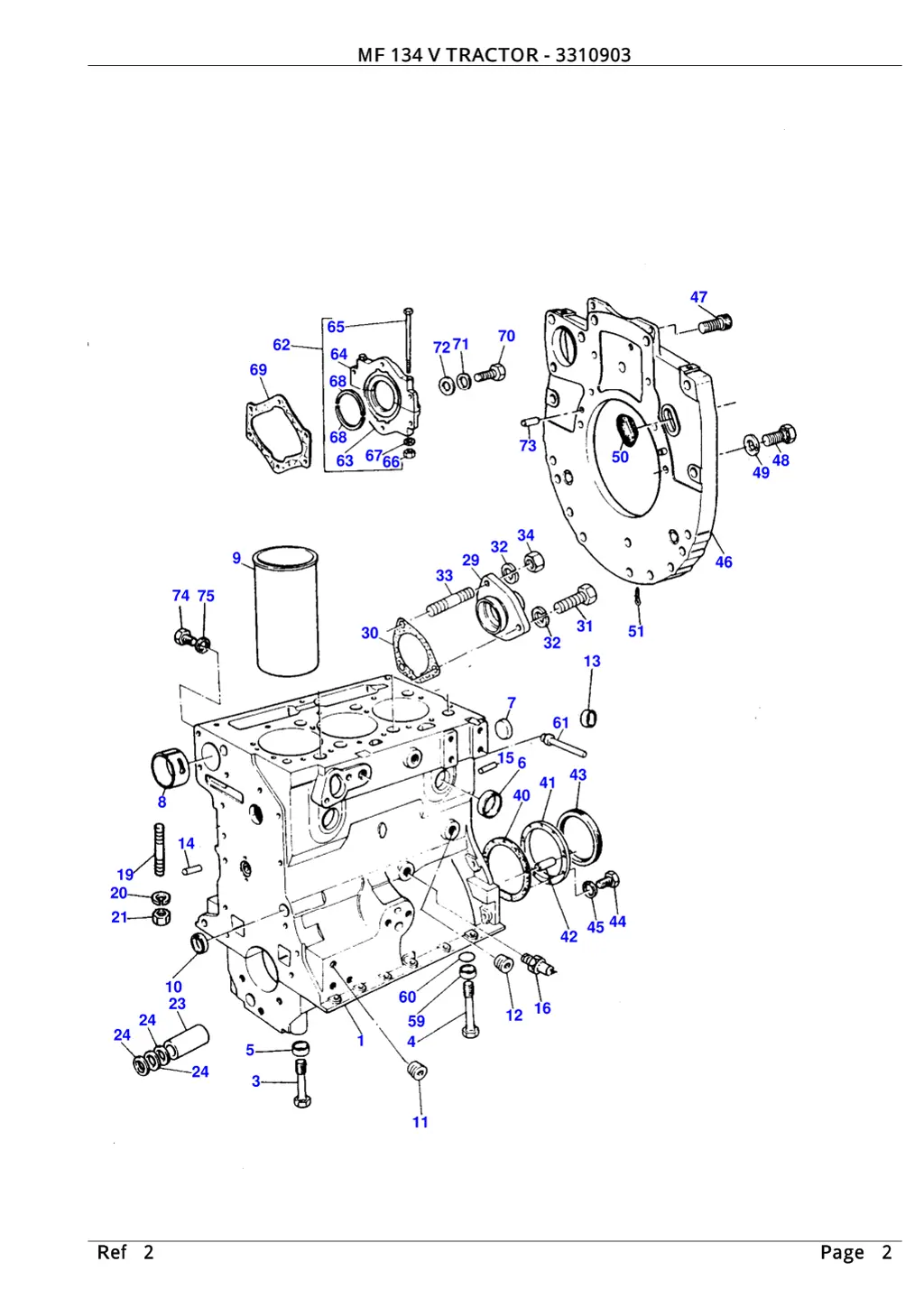 mf 134 v tractor 3310903 mf 134 v tractor 3310903