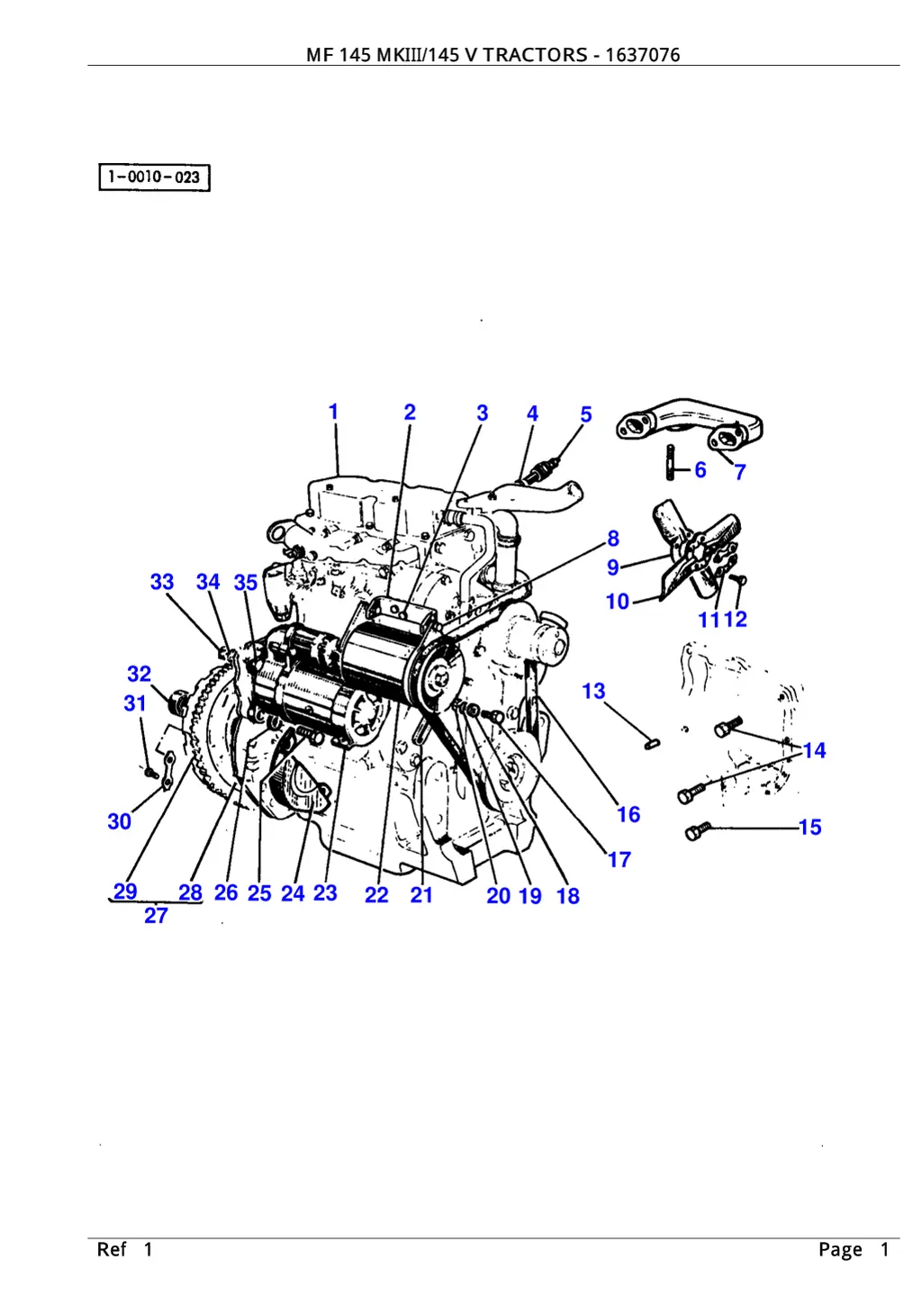 mf 145 mkiii 145 v tractors 1637076 mf 145 mkiii