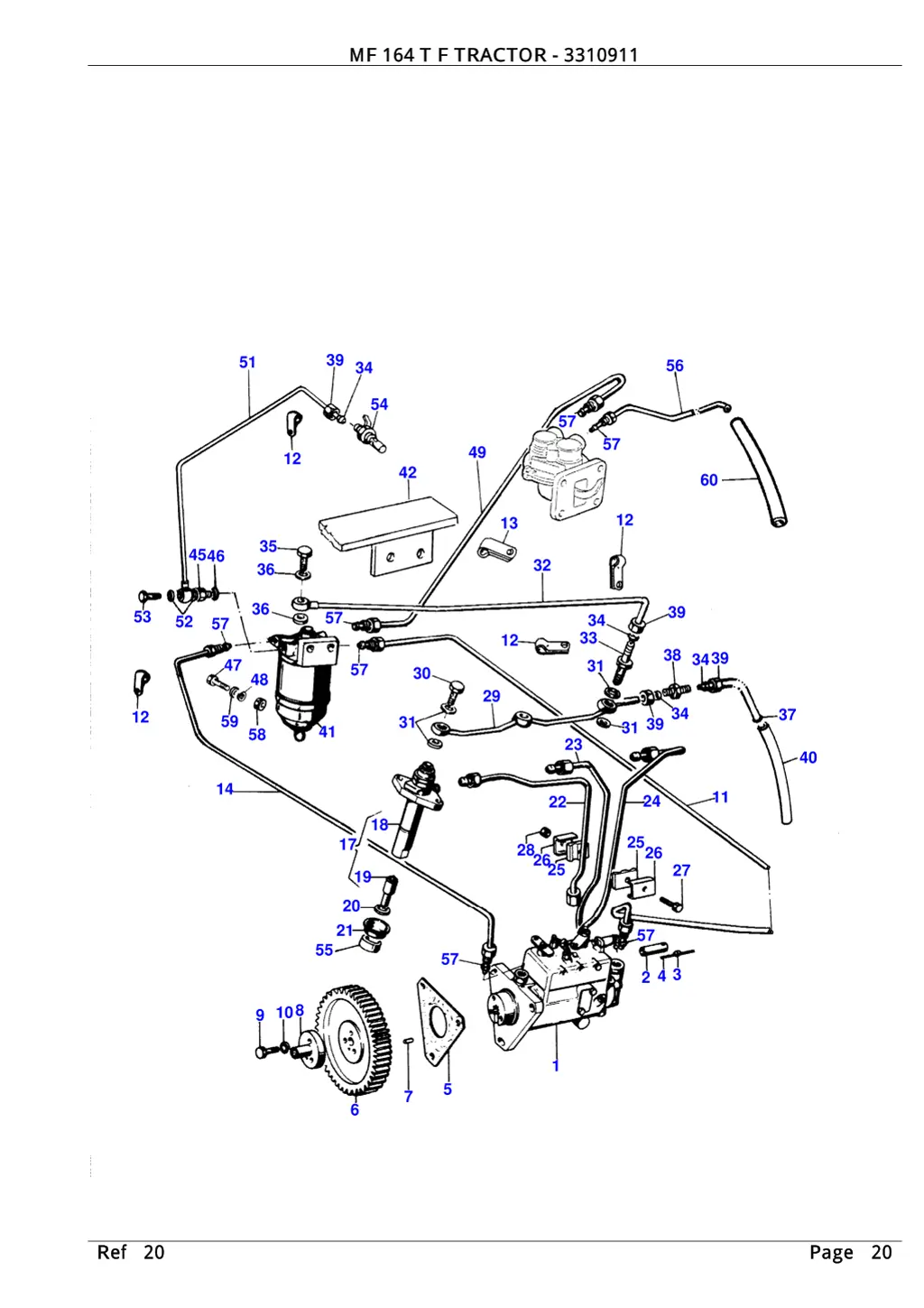 mf 164 t f tractor 3310911 mf 164 t f tractor 9