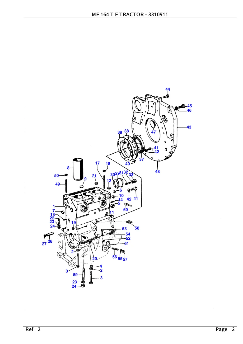 mf 164 t f tractor 3310911 mf 164 t f tractor