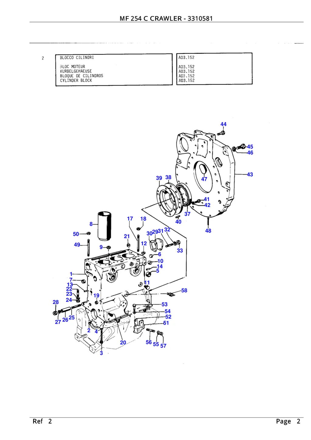 mf 254 c crawler 3310581 mf 254 c crawler 3310581