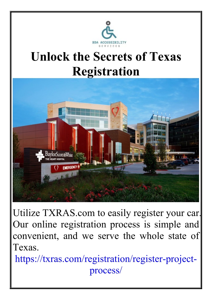 unlock the secrets of texas registration