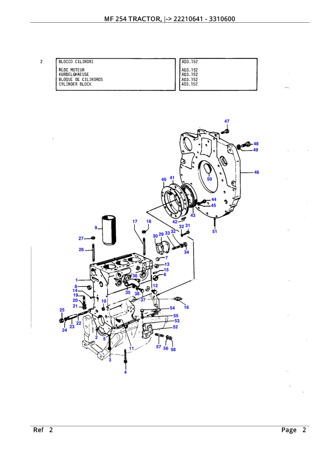 mf 254 tractor 22210641 3310600 mf 254 tractor