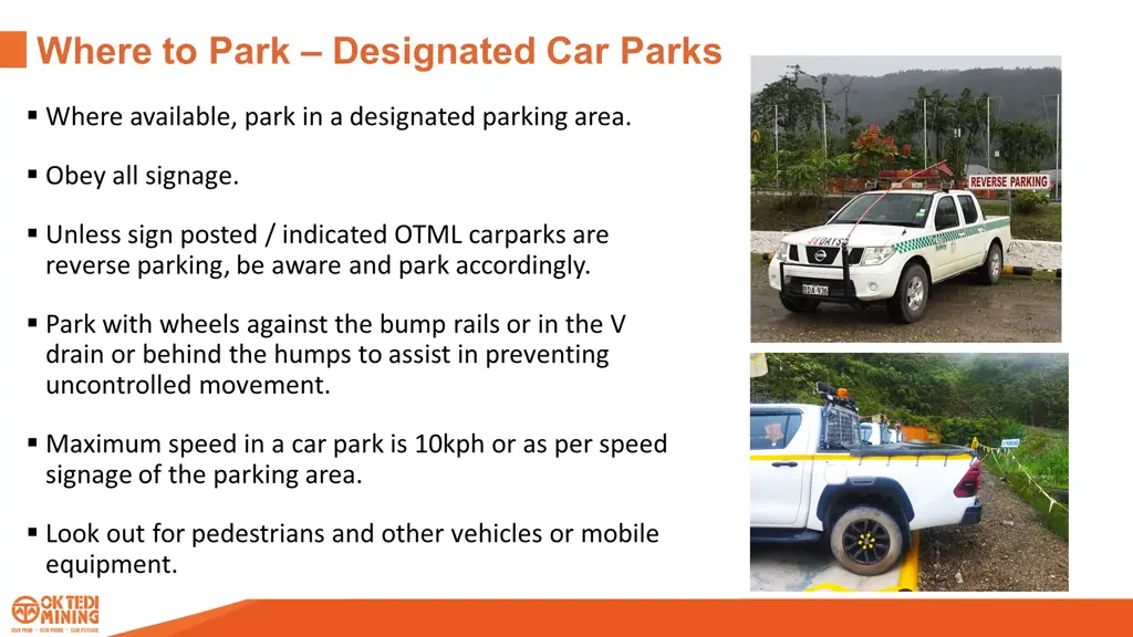where to park designated car parks