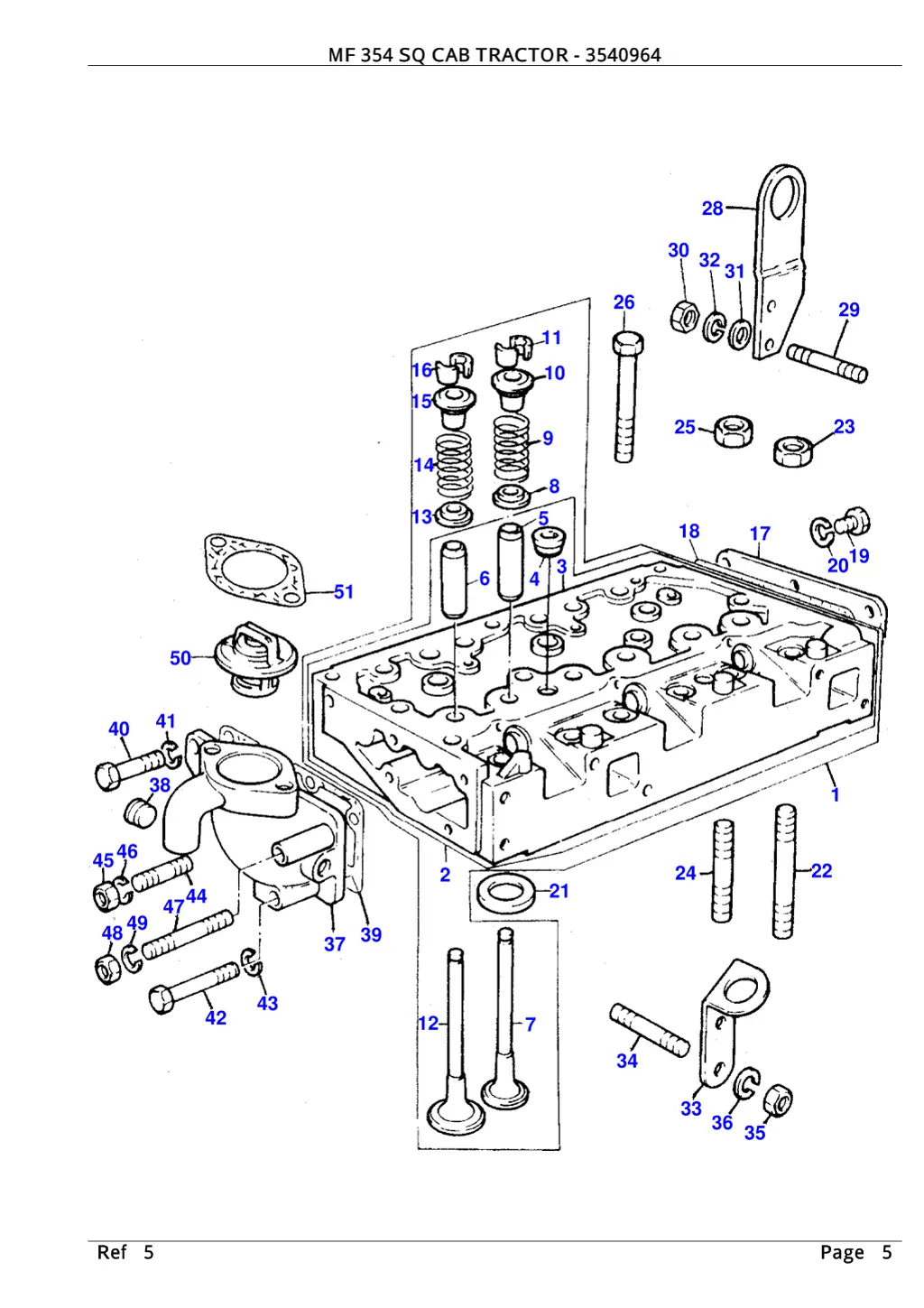 mf 354 sq cab tractor 3540964 4