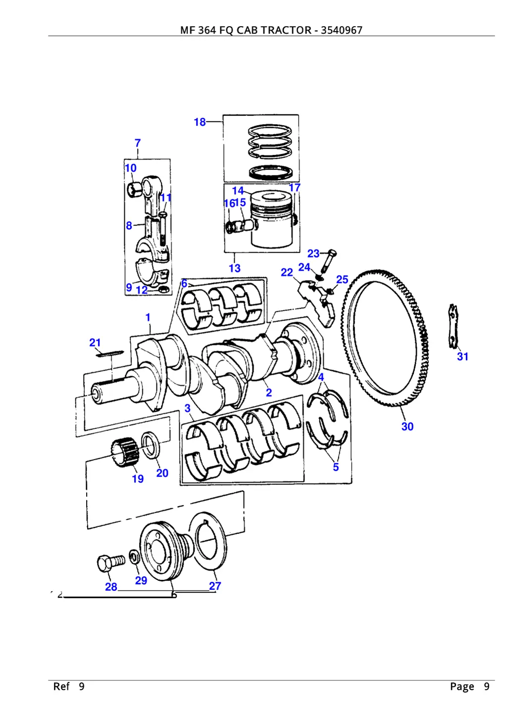 mf 364 fq cab tractor 3540967 8