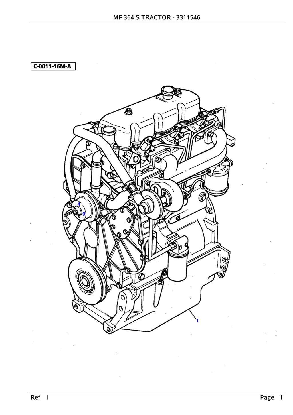 mf 364 s tractor 3311546 mf 364 s tractor 3311546