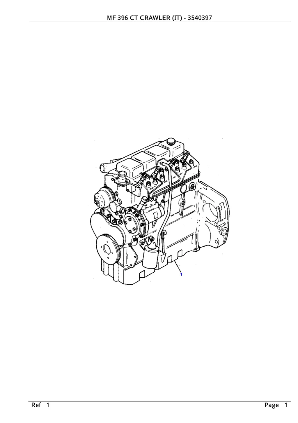 mf 396 ct crawler it 3540397 mf 396 ct crawler