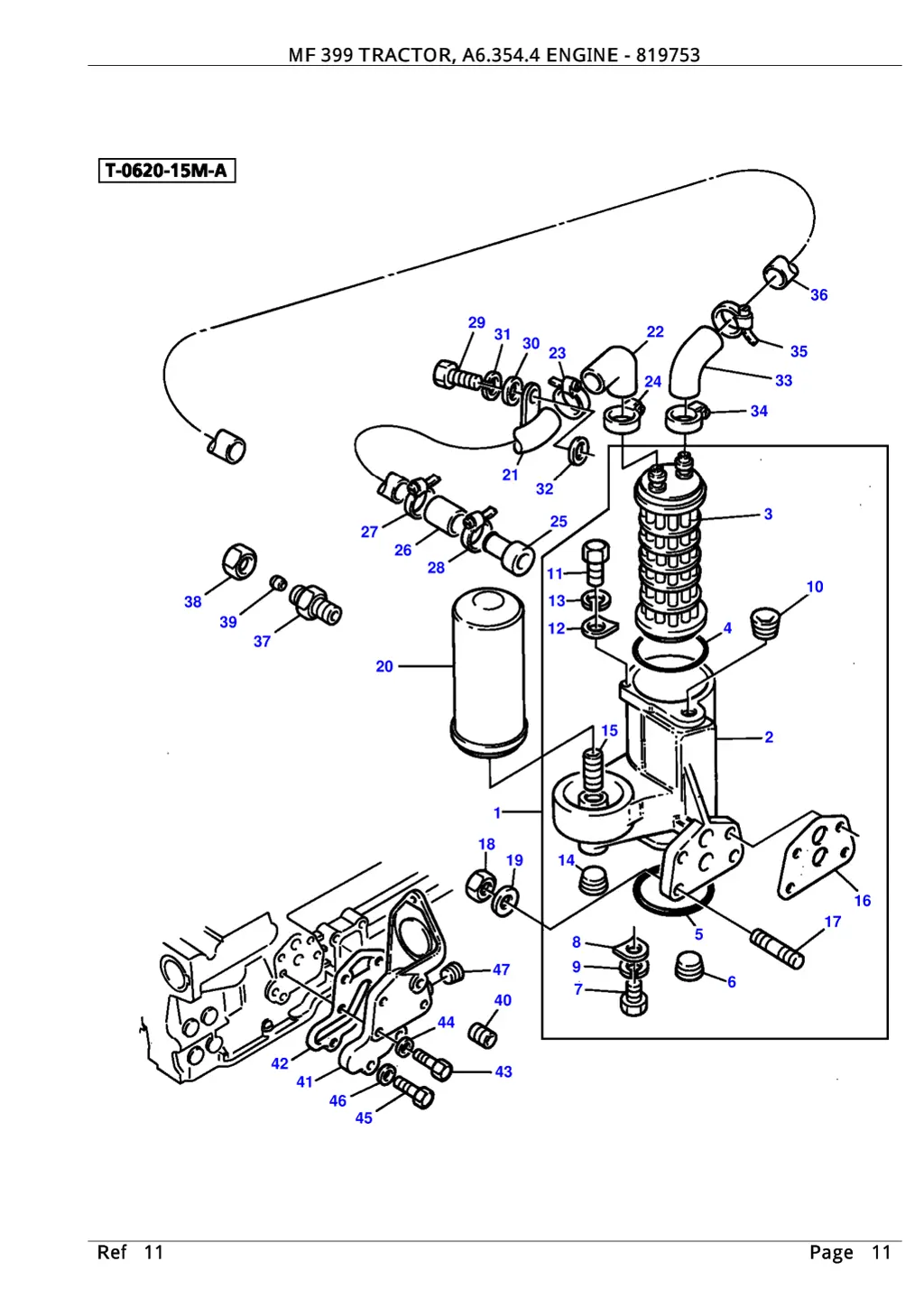 mf 399 tractor a6 354 4 engine 819753 10