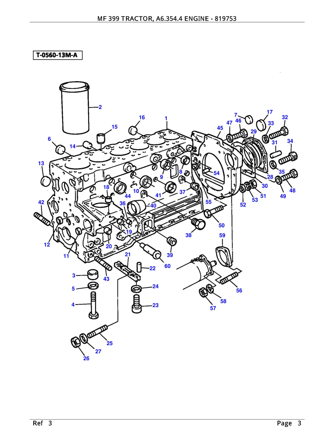 mf 399 tractor a6 354 4 engine 819753 2