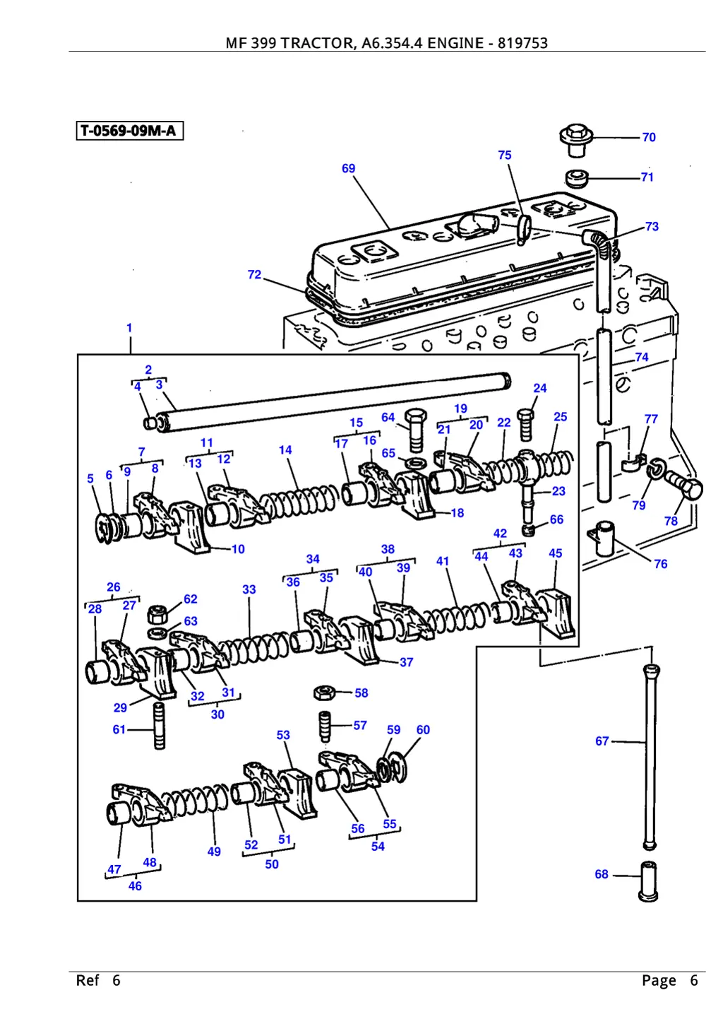 mf 399 tractor a6 354 4 engine 819753 5