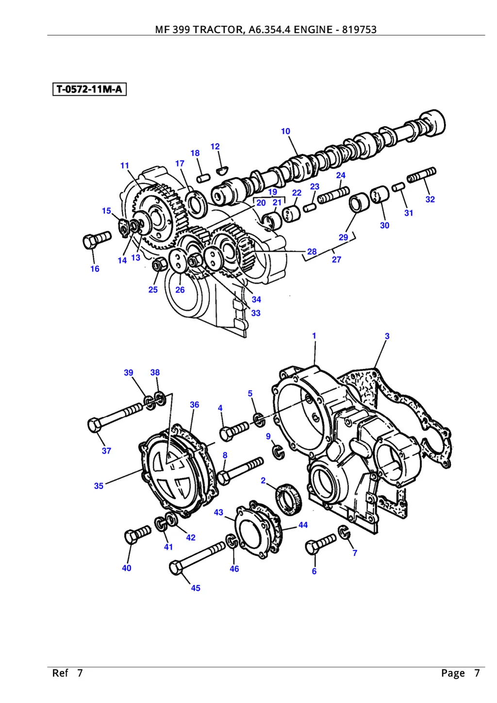 mf 399 tractor a6 354 4 engine 819753 6