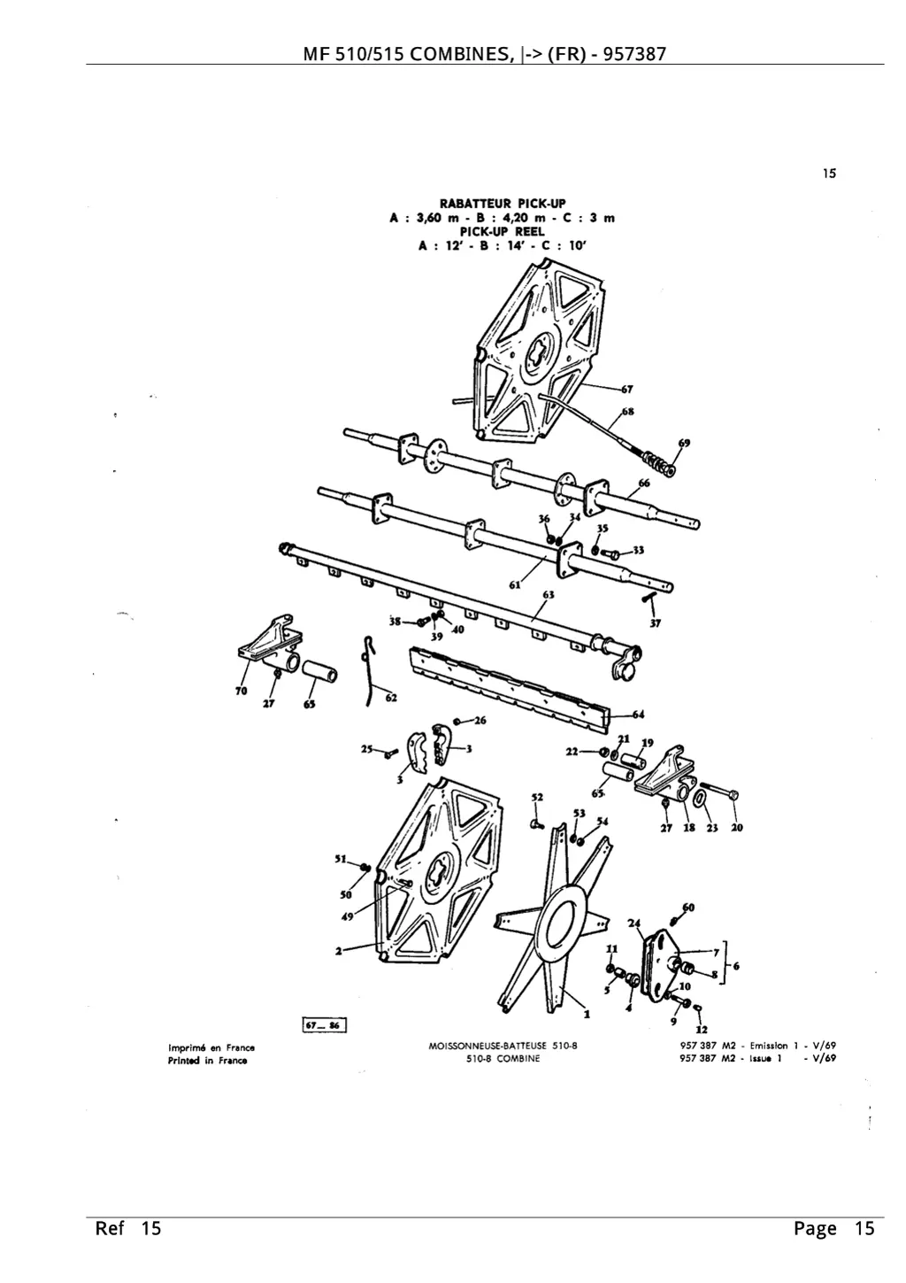 mf 510 515 combines fr 957387 mf 510 515 combines 7