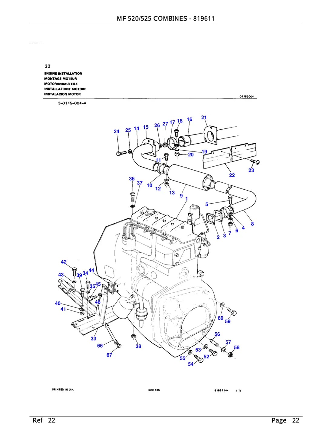 mf 520 525 combines 819611 mf 520 525 combines 6