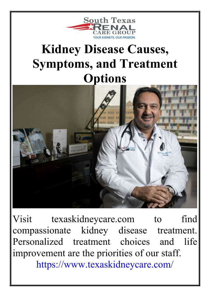 kidney disease causes symptoms and treatment