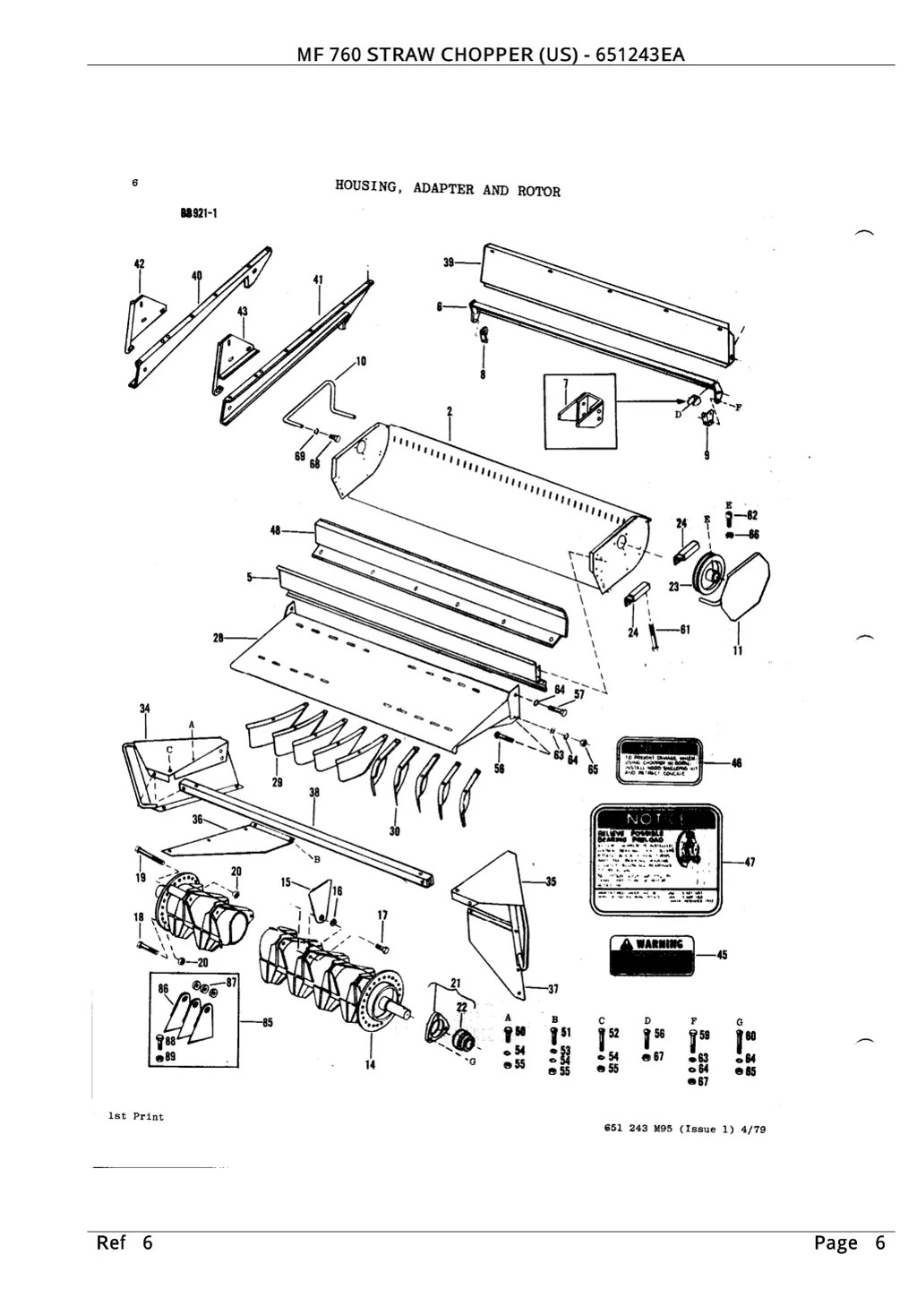 mf 760 straw chopper us 651243ea mf 760 straw 2